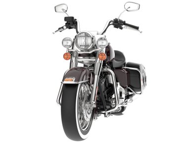 Motorcycle isolated on white background. 3d rendering - illustration