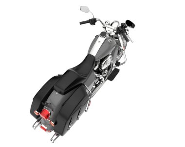Motorcycle isolated on white background. 3d rendering - illustration