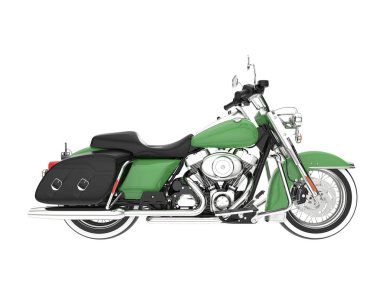 Motorcycle isolated on white background. 3d rendering - illustration
