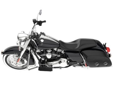 Motorcycle isolated on white background. 3d rendering - illustration