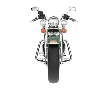 Motorcycle isolated on white background. 3d rendering - illustration