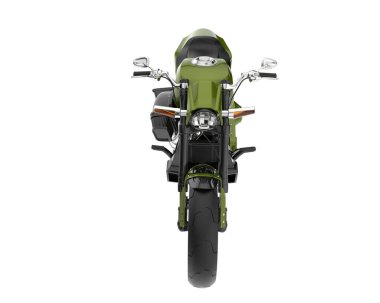 Motorcycle isolated on white background. 3d rendering - illustration