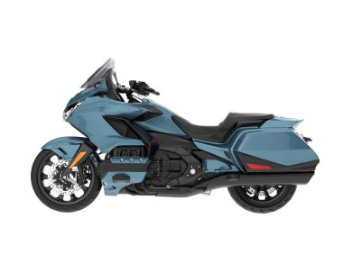 Motorcycle isolated on white background. 3d rendering - illustration
