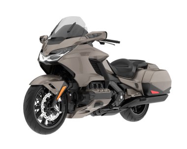 Motorcycle isolated on white background. 3d rendering - illustration