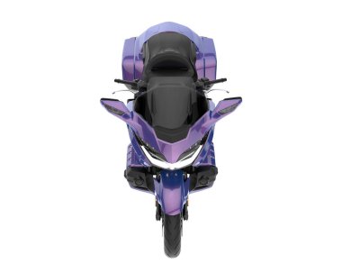 Motorcycle isolated on white background. 3d rendering - illustration