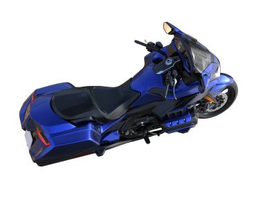Motorcycle isolated on white background. 3d rendering - illustration