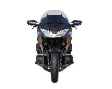 Motorcycle isolated on white background. 3d rendering - illustration