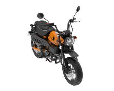 Motorcycle isolated on white background. 3d rendering - illustration