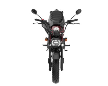 Motorcycle isolated on white background. 3d rendering - illustration