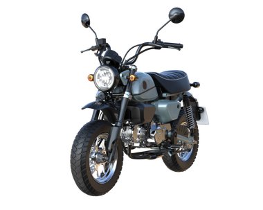 Motorcycle isolated on white background. 3d rendering - illustration