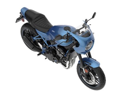 Motorcycle isolated on white background. 3d rendering - illustration