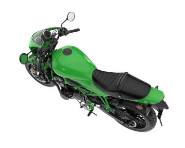 Motorcycle isolated on white background. 3d rendering - illustration