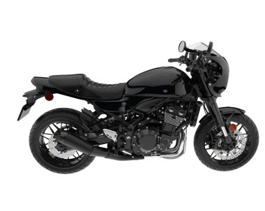 Motorcycle isolated on white background. 3d rendering - illustration