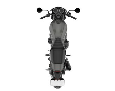 Motorcycle isolated on white background. 3d rendering - illustration