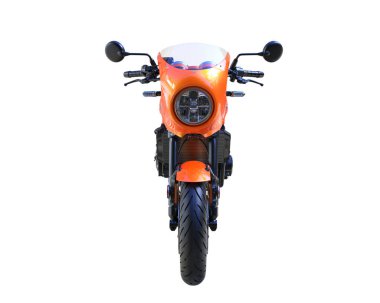 Motorcycle isolated on white background. 3d rendering - illustration