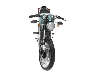 Motorcycle isolated on white background. 3d rendering - illustration