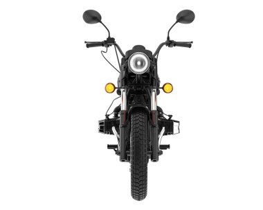 Motorcycle isolated on white background. 3d rendering - illustration