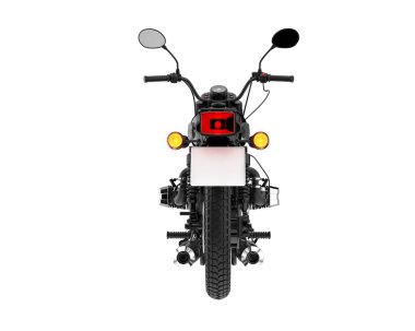 Motorcycle isolated on white background. 3d rendering - illustration