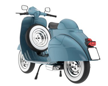 Scooter isolated on white background. 3d rendering - illustration