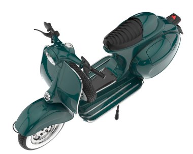 Scooter isolated on white background. 3d rendering - illustration