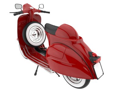 Scooter isolated on white background. 3d rendering - illustration