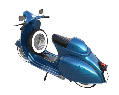 Scooter isolated on white background. 3d rendering - illustration