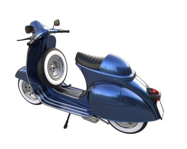 Scooter isolated on white background. 3d rendering - illustration