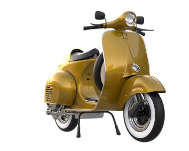 Scooter isolated on white background. 3d rendering - illustration