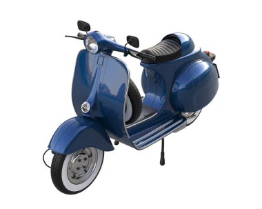 Scooter isolated on white background. 3d rendering - illustration