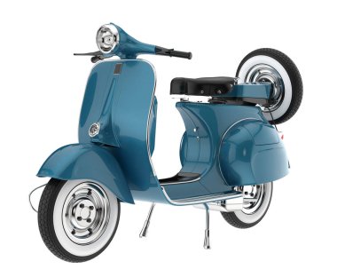 Scooter isolated on white background. 3d rendering - illustration
