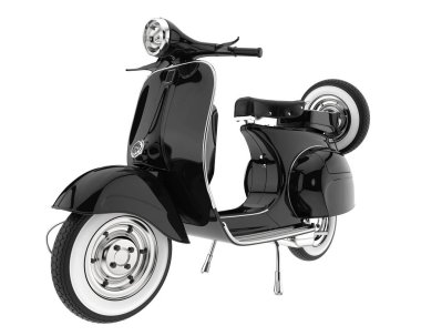 Scooter isolated on white background. 3d rendering - illustration