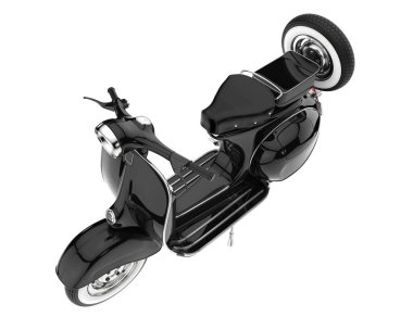 Scooter isolated on white background. 3d rendering - illustration