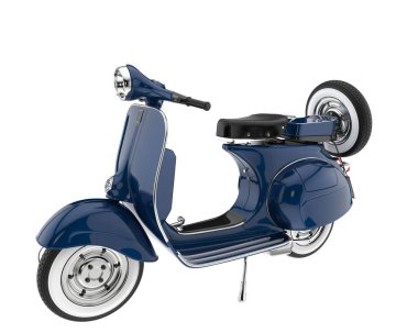 Scooter isolated on white background. 3d rendering - illustration