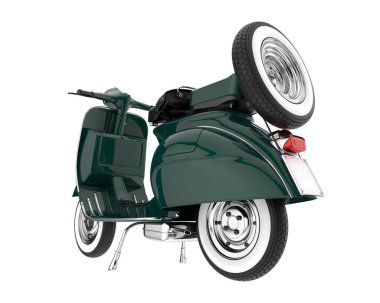 Scooter isolated on white background. 3d rendering - illustration
