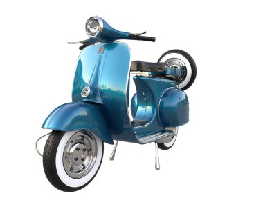 Scooter isolated on white background. 3d rendering - illustration