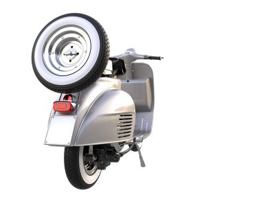 Scooter isolated on white background. 3d rendering - illustration