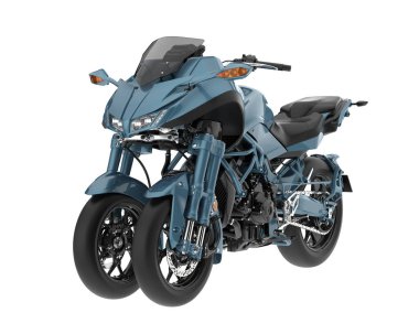 Scooter isolated on white background. 3d rendering - illustration