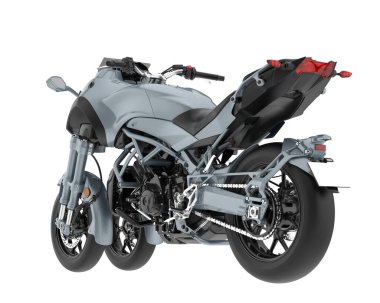 Scooter isolated on white background. 3d rendering - illustration