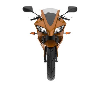 Motorcycle isolated on white background. 3d rendering - illustration