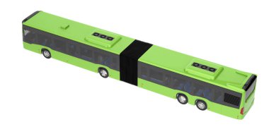 City bus isolated on background. 3d rendering - illustration