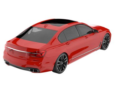 Luxury isolated on white background. 3d rendering - illustration