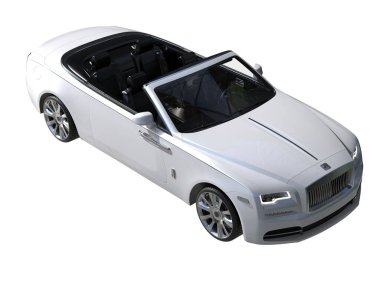 Luxury isolated on white background. 3d rendering - illustration