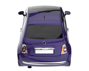 Modern car isolated on white background. 3d rendering - illustration