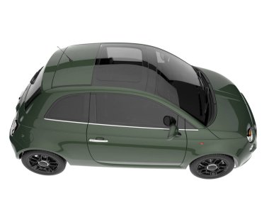 Modern car isolated on white background. 3d rendering - illustration