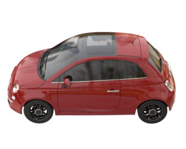 Modern car isolated on white background. 3d rendering - illustration