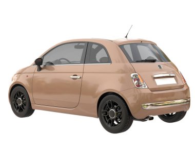 Modern car isolated on white background. 3d rendering - illustration