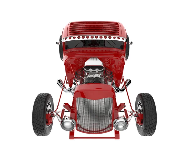 Muscle car isolated on white background. 3d rendering - illustration