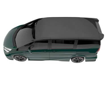 Modern car isolated on white background. 3d rendering - illustration