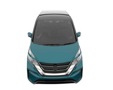 Modern car isolated on white background. 3d rendering - illustration