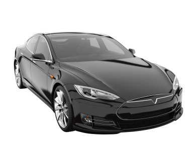 Modern car isolated on white background. 3d rendering - illustration